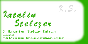 katalin stelczer business card